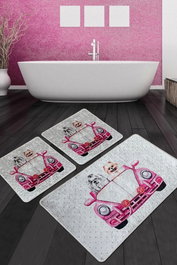Mijölnir Dogs Vosvos Djt Juego de alfombrillas de baño Multicolor